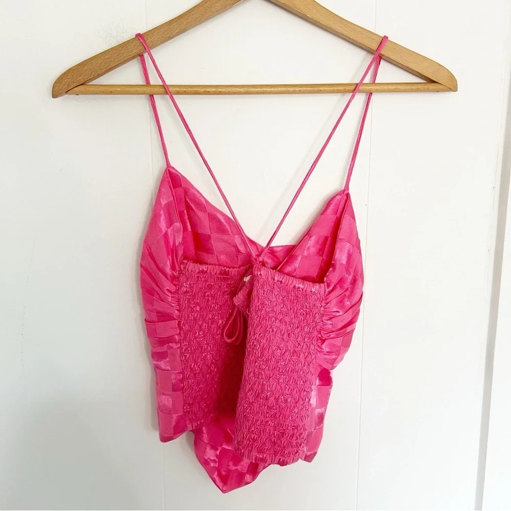 Jen’s Pirate Booty Toy Machine‎ Top Hot Pink Jacquard size 8 - Picture 5 of 9